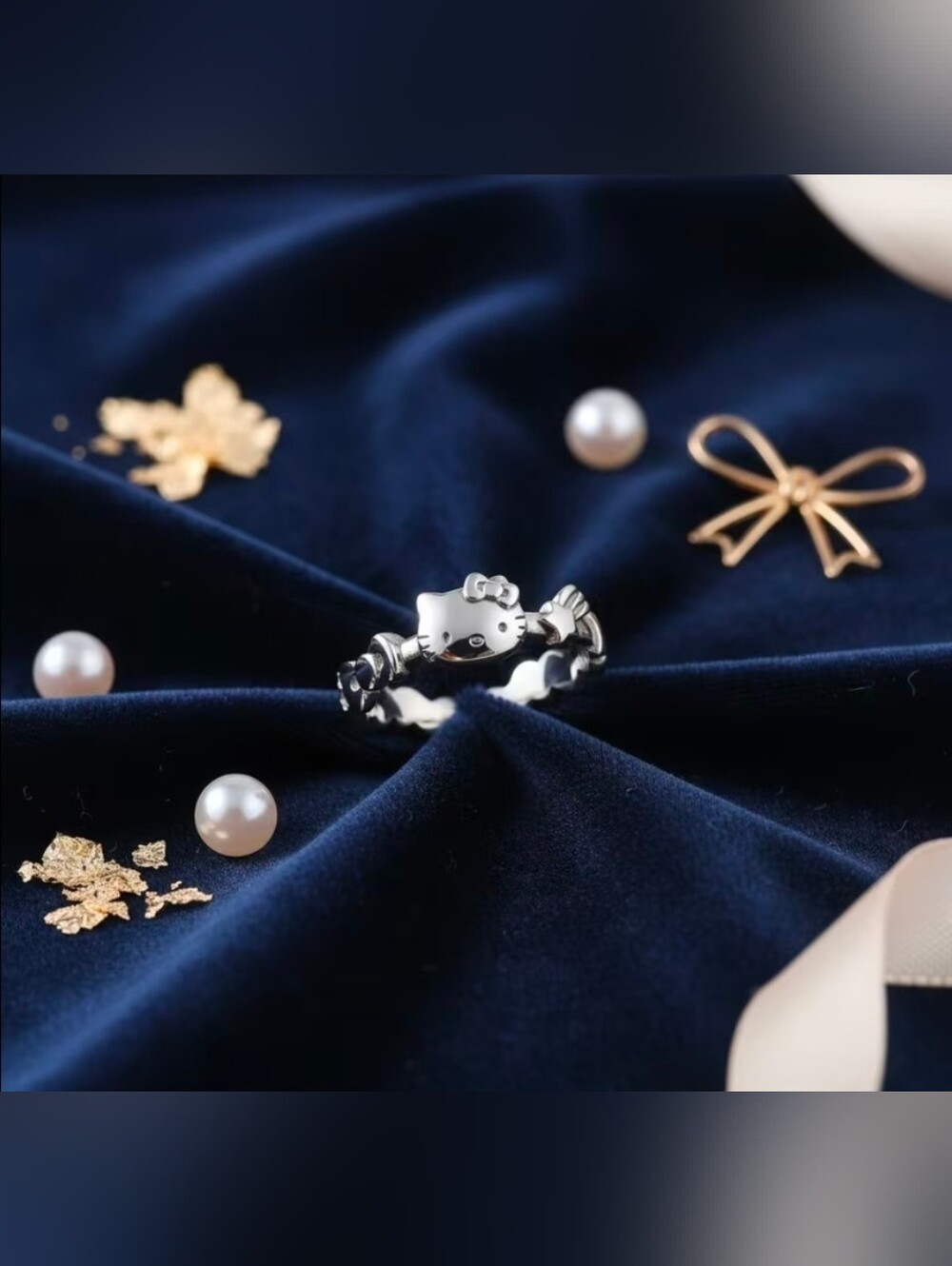 Hello Kitty Silver Tone Bow Ring ITEM AVAILABLE 5/22/26
